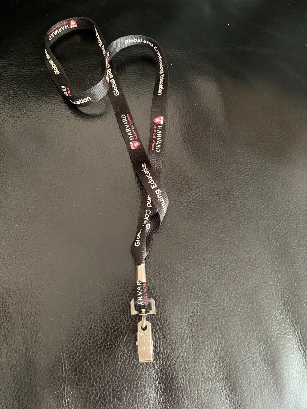 Harvard University Medical School Lanyard- Crimson- Boston- Cambridge- MA